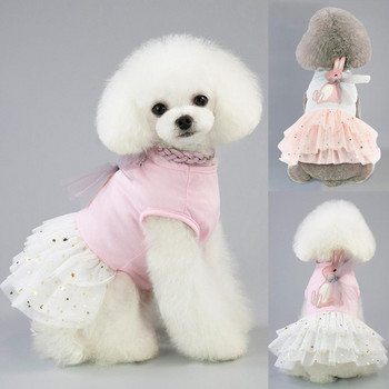 Популярна пола за домашни любимци, устойчива на разкъсване, миеща се екипировка за кучета, лъскава звездна рокля за кучета