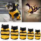 Bee Pet Petpy Coat Ένδυση Φλις Ρούχα Σκύλος Γάτα Φούτερ Φανταστική στολή Halloween Cosplay Πουλόβερ Σκύλος Φούτερ