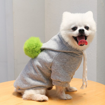 Χειμερινό πομπό με κουκούλα σκύλου Ζεστό μαλακό φλις πουλόβερ σκύλου Ρούχα κατοικίδιων ζώων για κουτάβι γάτα Chihuahua Κοστούμια Χριστουγεννιάτικα ρούχα για κατοικίδια