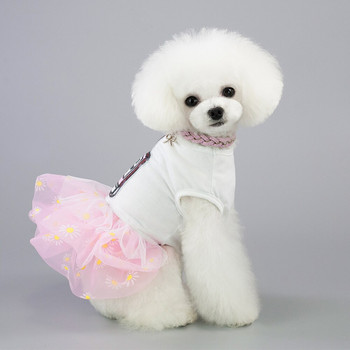 Нови продукти гореща пролет и есен рокля за куче котка модна пола на цветя кученце модел коте Чихуахуа облекло 2019 нов памук