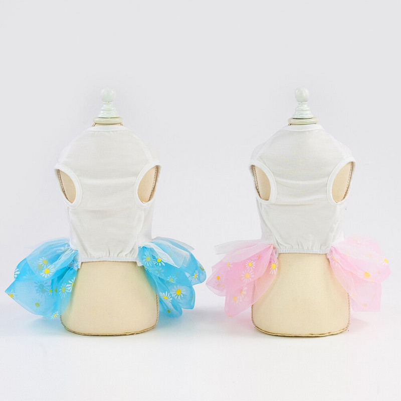 Nové produkty horúce jarné a jesenné šaty pre psov a mačky, módna kvetinová sukňa, šteniatko, mačiatko, vzor, oblečenie pre čivavy 2019, nová bavlna