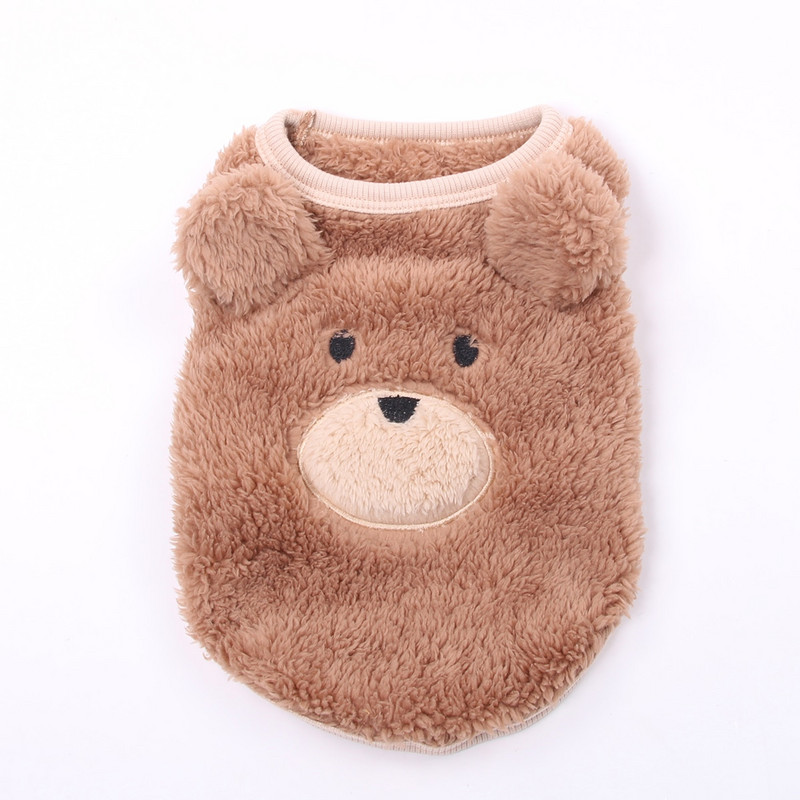 Uued koerad kassid kapuuts Lemmik talveriided koera vest karu disain lemmiklooma kutsika mantel jope 3 värvi