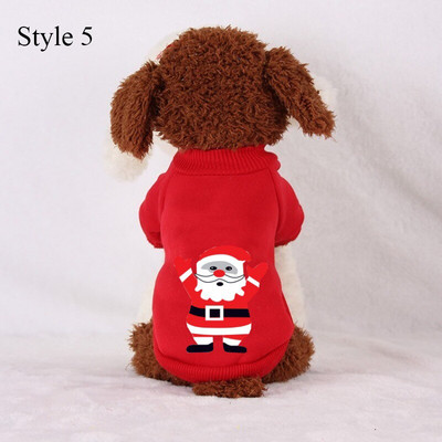 Kalėdiniai gyvūnai su gobtuvu žiemai šilti minkšti vilnoniai šunų megztiniai šunų marškinėliai šunų drabužiai mažiems šunims Patogūs aksominiai šuniukų drabužiai