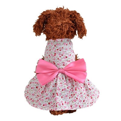 Kutya aranyos virágos masni ruhák kisállat kutya esküvői ruha kis kutyáknak nyári chihuahua mopsz ruházat kiskutya macska kellékek