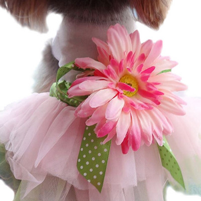 Kutya aranyos virágos masni ruhák kisállat kutya esküvői ruha kis kutyáknak nyári chihuahua mopsz ruházat kiskutya macska kellékek