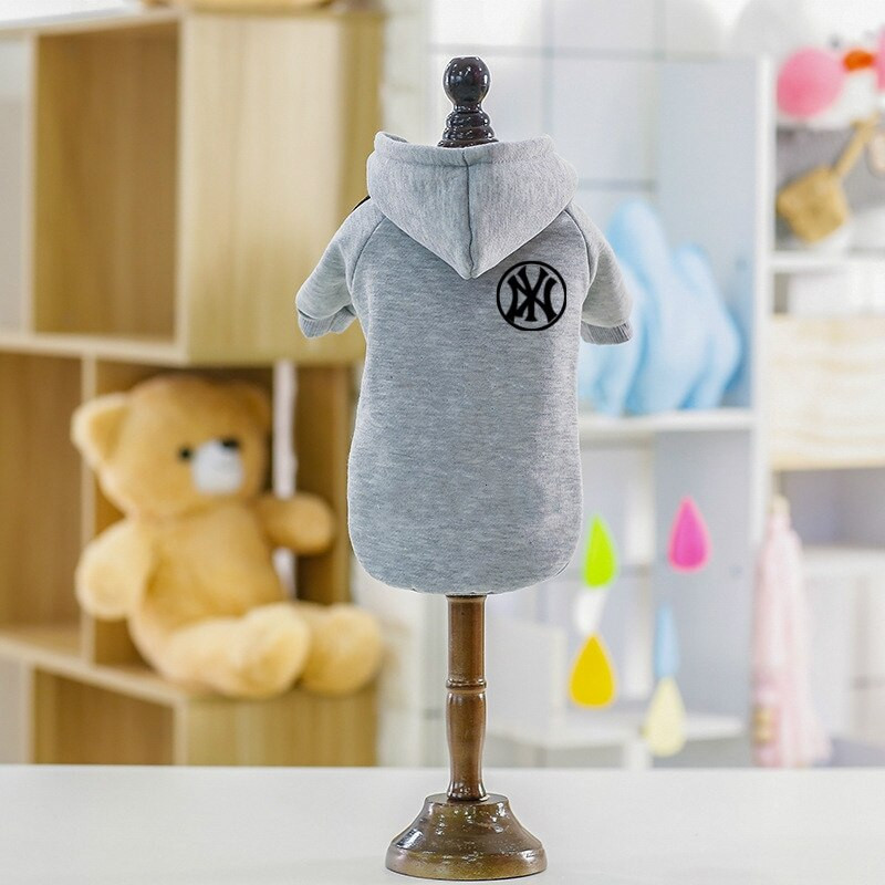 XS-9XL őszi és téli divatos kutyaruhák macska kapucnis kabát kabát pulóver designer márka közepes és nagy kutya francia bulldog