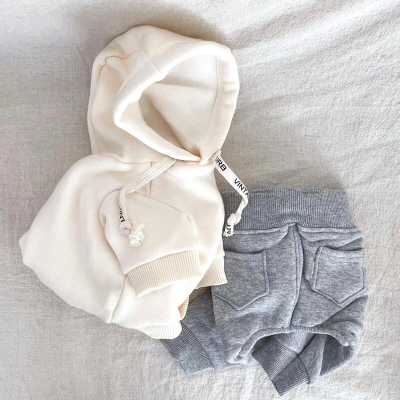 Μικρό και μεσαίο πουλόβερ σκύλου χειμωνιάτικα ρούχα για κατοικίδια Pomeranian μονόχρωμο πουλόβερ Schnauzer Ρούχα με δύο πόδια Ζεστά ρούχα για αρκουδάκια