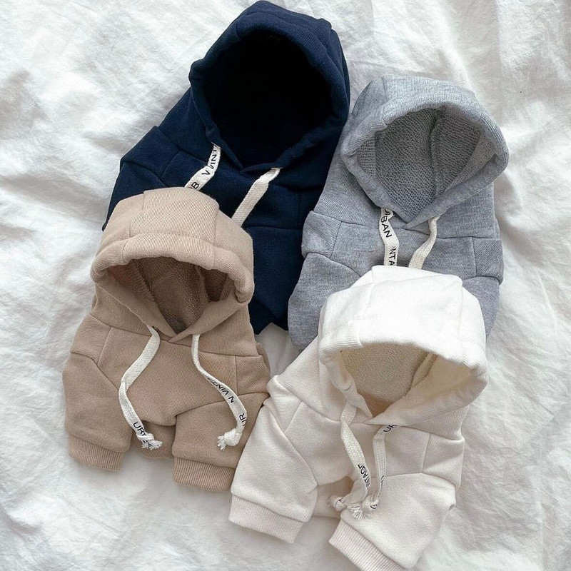 Ins Winter Fashion kapuutsiga koerte kapuuts, soe koer koera koer kassi jalamantel Täispuuvillane top Luksuslik disain koerte riided suurele koerale