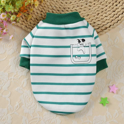 Talvine sügisene lemmikloomakoera riided Klassika triibuline koerte kapuuts väikestele keskmistele koertele Dressipluus kutsikas Chihuahua Yorkshire Ropa Perro