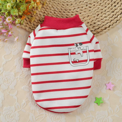 Talvine sügisene lemmikloomakoera riided Klassika triibuline koerte kapuuts väikestele keskmistele koertele Dressipluus kutsikas Chihuahua Yorkshire Ropa Perro