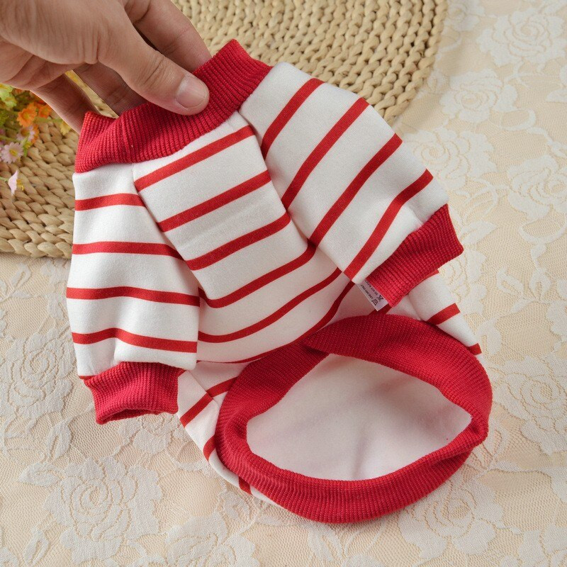 Talvine sügisene lemmikloomakoera riided Klassika triibuline koerte kapuuts väikestele keskmistele koertele Dressipluus kutsikas Chihuahua Yorkshire Ropa Perro