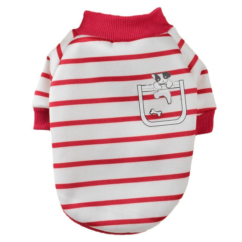 Talvine sügisene lemmikloomakoera riided Klassika triibuline koerte kapuuts väikestele keskmistele koertele Dressipluus kutsikas Chihuahua Yorkshire Ropa Perro