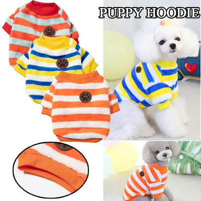 Puppy Dog Clothes For Small Dogs Short Sleeve Dog Shirt Dog Vest Dog Clothing Stripe Comfortable Soft Durable Cute Dog Hoodie
