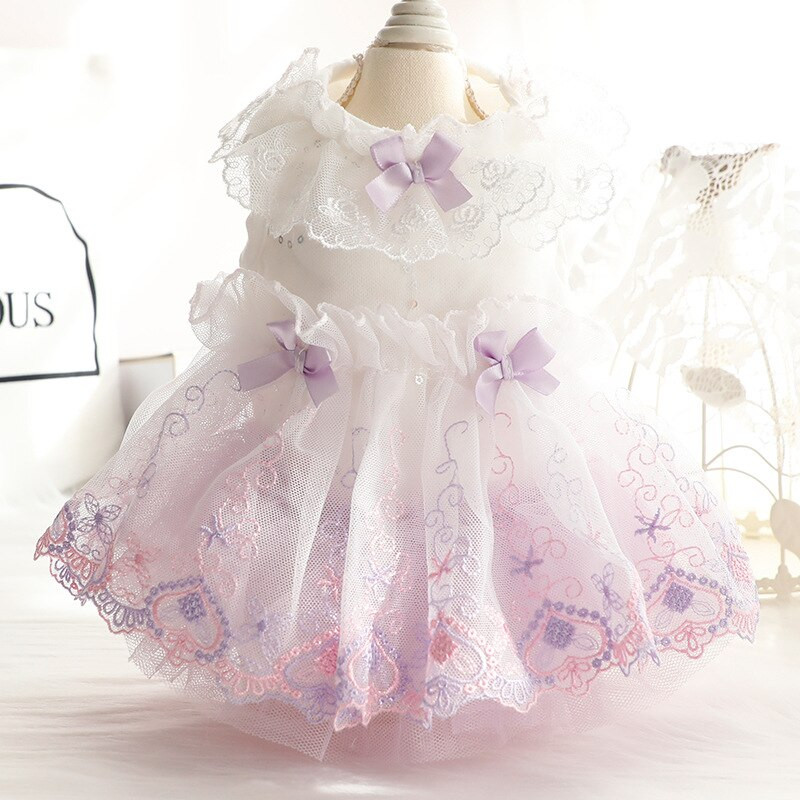 Vjenčanica za pse Mačka Suknja Ljetne haljine za pse Tutu Chihuahua Yorkie Yorkshire Terrier Pomeranian Bichon Frise Pudl Odjeća