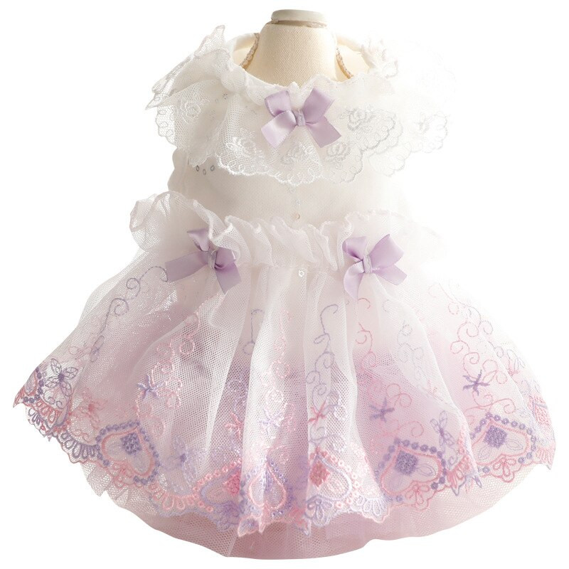 Vjenčanica za pse Mačka Suknja Ljetne haljine za pse Tutu Chihuahua Yorkie Yorkshire Terrier Pomeranian Bichon Frise Pudl Odjeća