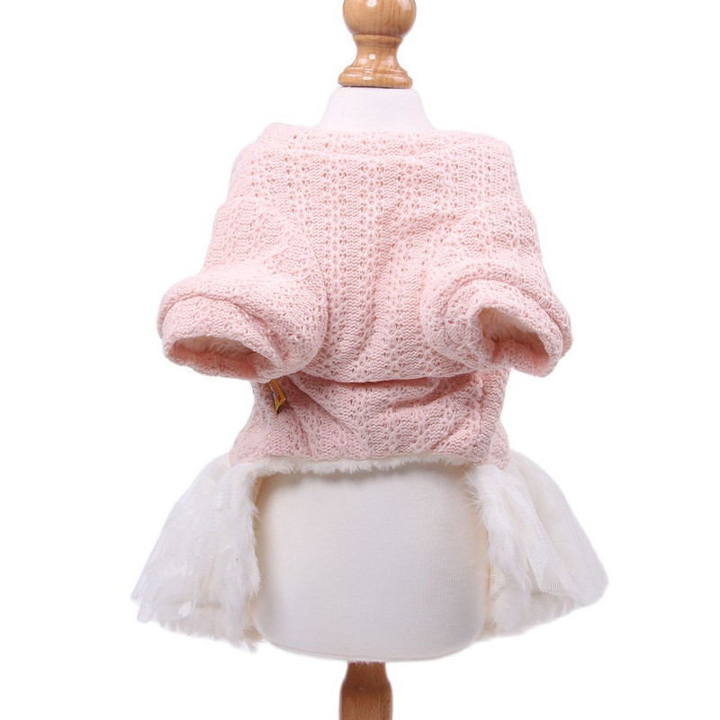 Printsessi koera kassi kleit kampsun armastus disain lemmiklooma kutsikas sügis/talvise peo rõivad 6 suurust