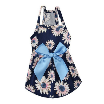 Suvine väike lilleline koerakleit vööriprintsess koerakleit koertele seelik Kevadprintsess koera pulmakleidid Yorki riided lemmikloomakleit