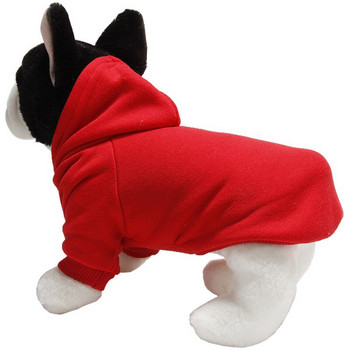Μονόχρωμο φούτερ με κουκούλα από πολυεστέρα Φούτερ με κουκούλα για κατοικίδια Προμήθειες για κατοικίδια γάτα μονόχρωμο Universal Cute Casual Simplicity Φούτερ για σκύλους