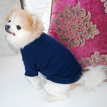 Ρούχα κατοικίδιων Βαμβακερό πουλόβερ για σκύλους Χρώμα καραμέλα Χειμερινά ρούχα για σκύλους για μικρά σκυλιά Γαλλικό μπουλντόγκ Teddy Pet Supplies Moletom