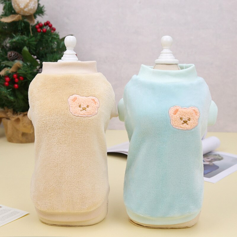 10 buc./lot haine pentru câini din fleece calde pentru câini, pulovere pentru câini, pentru iarnă, haine pentru câini de talie mică.