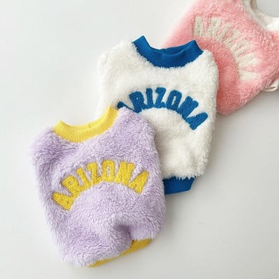 Haine drăguță de iarnă pentru câini Polar fleece din bumbac cald pentru câini pentru cățeluși câini mici și mijlocii hanorac jachetă Chihuahua Yorkshire