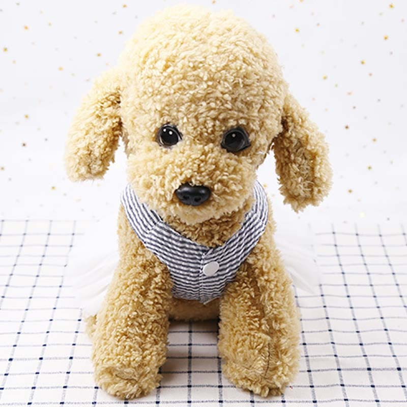 Csíkos masni Cupcake kutyaruhák kis kutyáknak Chihuahua őszi kiskutyaparti ruha Tutu Shih Tzu Yorkshire-i kisállatruhák hercegnőnek