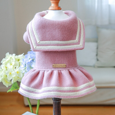 Princezná, pes, mačka, šaty, kabát, pruhovaný dizajn, samička, šteniatka, jeseň/zima, oblečenie
