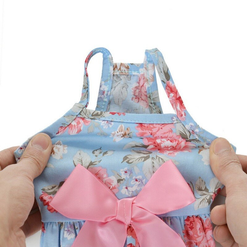 Rochie pentru animale de companie cu flori dulce pentru câini, pisici, vară, fustă cățelușă, rochie pentru animale de companie, pentru câini mici, fete, cămăși, îmbrăcăminte pentru animale de companie, rochie de soare