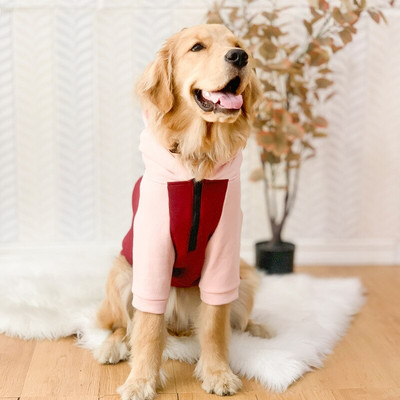 Dideli šunų rūbai su gobtuvu, neslepia vidutinio ir didelio šuns megztiniai žieminiai drabužiai iš vilnos šiltas žieminis paltas