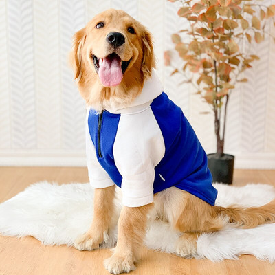 Dideli šunų rūbai su gobtuvu, neslepia vidutinio ir didelio šuns megztiniai žieminiai drabužiai iš vilnos šiltas žieminis paltas