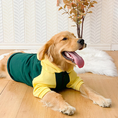 Dideli šunų rūbai su gobtuvu, neslepia vidutinio ir didelio šuns megztiniai žieminiai drabužiai iš vilnos šiltas žieminis paltas