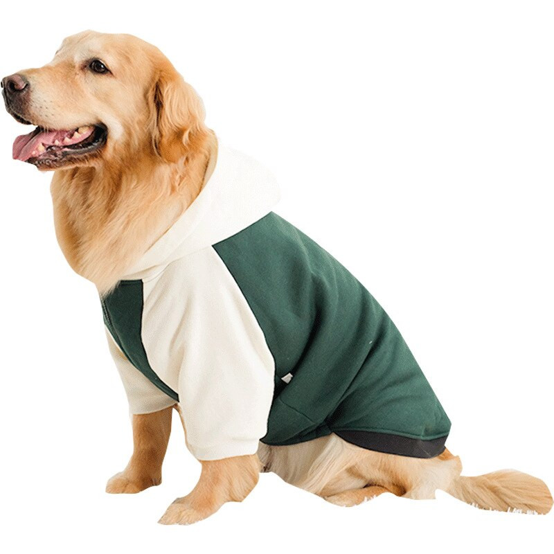 Dideli šunų rūbai su gobtuvu, neslepia vidutinio ir didelio šuns megztiniai žieminiai drabužiai iš vilnos šiltas žieminis paltas