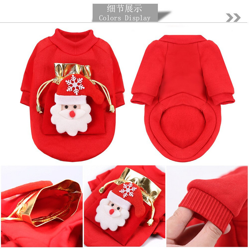 Pânză pentru animale de companie de Crăciun Geantă norocoasă pentru câini de talie mică, pisici, iarnă, cățeluș, pisică, haine pentru câini, cățeluș, pisică, pisicuță, îmbrăcăminte pentru animale de companie, costum pisici