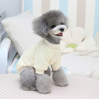 Ρούχα για κατοικίδια χειμωνιάτικο φθινόπωρο μάλλινο φούτερ Μόδα πουλόβερ κινουμένων σχεδίων Μικρό σκυλί Χαριτωμένο χοντρό ζεστό παλτό Chihuahua Yorkshire Bulldog