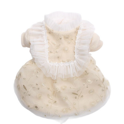 Princezná, pes, mačka, teplé šaty, vyšívaná priadza, šteniatko, jeseň/zimný kabát, oblečenie pre psy, mačky