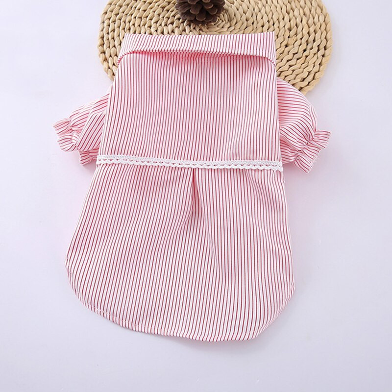 Μαλακά ρούχα για σκύλους για κουτάβι Καλοκαιρινό φόρεμα για μικρούς σκύλους Γάτες Φορέματα Shih Tzu Sphinx Πουκάμισα μπλουζάκια γάτα μασκότες Φούστα Ρούχα