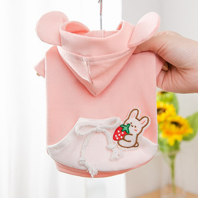 Oblečenie pre psov s kreslenými postavičkami pre malé a stredné psy, roztomilé mikiny s kapucňou, oblečenie pre domáce zvieratá, bavlnená teplá mikina s kapucňou pre mačky, buldog, kostým čivavy