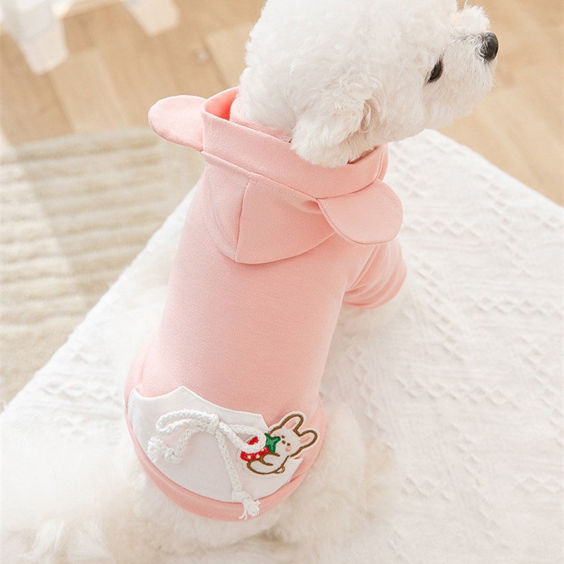 Oblečenie pre psov s kreslenými postavičkami pre malé a stredné psy, roztomilé mikiny s kapucňou, oblečenie pre domáce zvieratá, bavlnená teplá mikina s kapucňou pre mačky, buldog, kostým čivavy