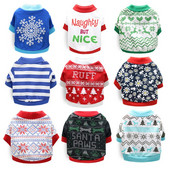 Kutya pulóverek Ruhák Puha Lélegző Kis Kutya Pulóver Nyaralás Kutya Felszerelések Pólók Kölyökkutyáknak Jelmez Kisállat Kiegészítők