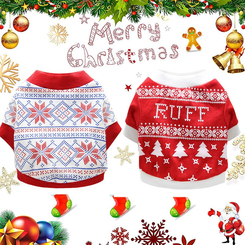 Kutya pulóverek Ruhák Puha Lélegző Kis Kutya Pulóver Nyaralás Kutya Felszerelések Pólók Kölyökkutyáknak Jelmez Kisállat Kiegészítők