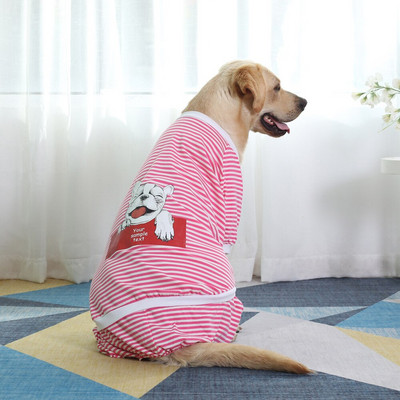 Oblečenie pre domáce zvieratá s pruhmi pre malých a veľkých psov, letné priedušné oblečenie pre šteniatka a mačky, bavlnená mikina, kostým čivavy