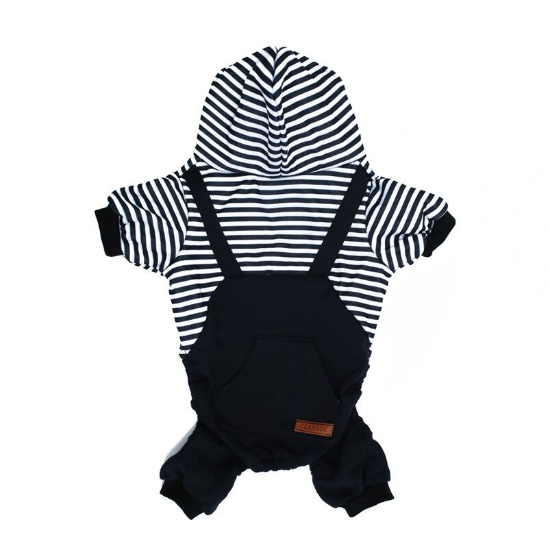 Oblečenie pre domáce zvieratá s pruhmi pre malých a veľkých psov, letné priedušné oblečenie pre šteniatka a mačky, bavlnená mikina, kostým čivavy