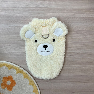 Animacinių filmų meškiukas šunų drabužiai mažiems šunims šilti vilnoniai šuniukai kačiuko paltai striukė treniruotė D žiedas katės šunys gobtuvas Čihuahua drabužiai