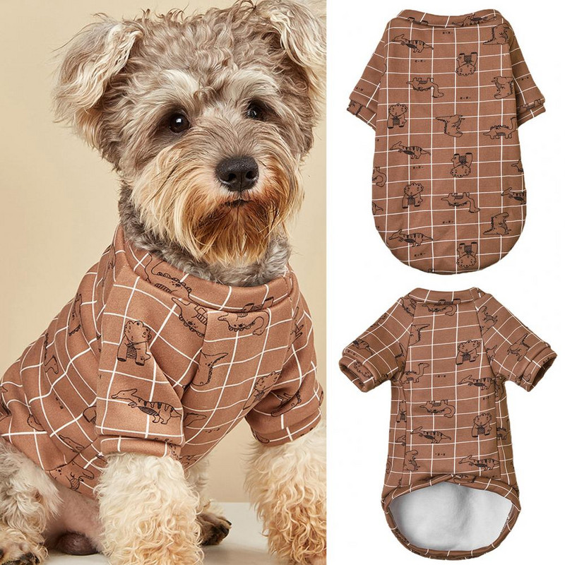 Dinosauruse mustriga kõik sobivad sooja pehme kapuutsiga pusa talveks