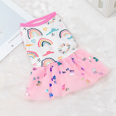 Rochie pentru animale de companie de Crăciun Costum de pisică Rochii pentru câini Fusta pentru câine Cosplay Haine pentru animale de companie Amuzant Halloween Fuste Seria strălucitoare Roșu Verde Amuzant