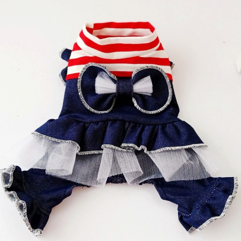 Salopeta prințesă câine pisică rochie tricou rochie pisică cu fundă mare Jumpuit animal de companie Fusta cățeluș Haine de toamnă/iarnă Îmbrăcăminte nunta