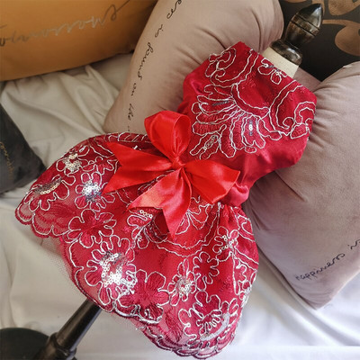 Vasariniai drabužiai naminiams gyvūnėliams Taškinė šunų suknelė šunims Sijonas Vasaros princesės šunų vestuvinės suknelės Jorko drabužiai šunims Sijonai naminių kačių suknelė