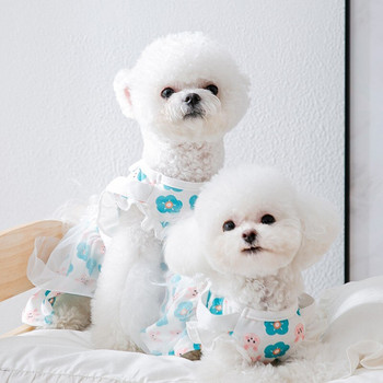 Καλοκαιρινό χαριτωμένο φόρεμα για σκύλους Φούστα για κουτάβι για γάτα Chihuahua Yorkshire Pomeranian Bichon Poodle Schnauzer Ρούχα για κατοικίδια Ρούχα για μικρά σκυλιά