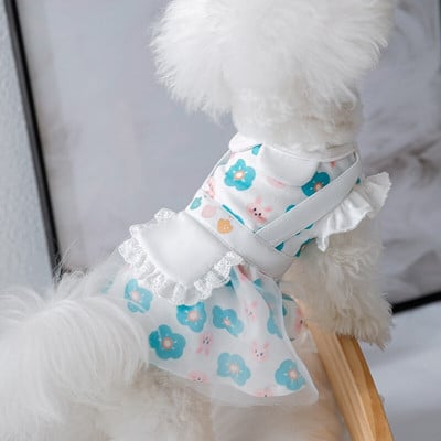 Nyári aranyos kutyaruha macska kölyök szoknya Chihuahua Yorkshire pomerániai bichon uszkár schnauzer kisállat ruházat kiskutya ruházat