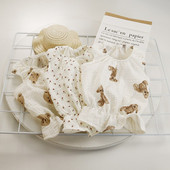 Uus armas karu lemmiklooma kleit Suvine Ins Katkised lilled karu kassi riided šnautser koduriided elastsed pitsid tüdrukute koera riided